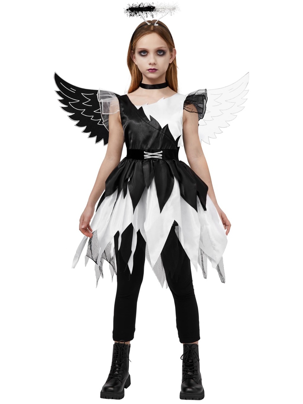 Twisted Angel Half Devil Half Angel Costume GIRLS Size L Halloween
